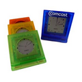 Translucent LCA Folding Alarm Clock W/ Snooze & PM Indication (2 1/2"x2")